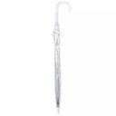 Ver imagem 5 de Guarda Chuva Automático Com Cabo Curvo Sombrinha Transparente E Branca Fazzoletti