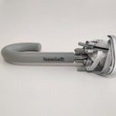 Ver imagem 7 de Guarda Chuva Automático Com Cabo Curvo Sombrinha Transparente E Cinza Fazzoletti