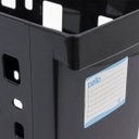 Ver imagem 7 de Organizador de Pastas Suspensas Dellocolor Caixa Arquivo Organizador de Documentos Preto