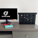 Ver imagem 6 de Organizador de Pastas Suspensas Dellocolor Caixa Arquivo Organizador de Documentos Preto