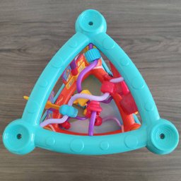 Triângulo de Atividades Para Bebê Com Formas Coloridas Infantil Buba - 6