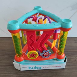 Triângulo de Atividades Para Bebê Com Formas Coloridas Infantil Buba - 2