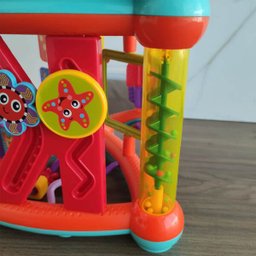 Triângulo de Atividades Para Bebê Com Formas Coloridas Infantil Buba - 7