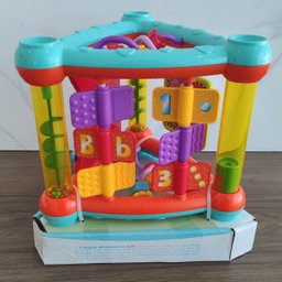 Triângulo de Atividades Para Bebê Com Formas Coloridas Infantil Buba - 5