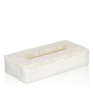 Porta Toalha Papel Resina Branco Polido
