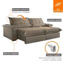 Ver imagem 4 de Sofá Retrátil e Reclinável  Genova 2.40m - Movenzo Estofados