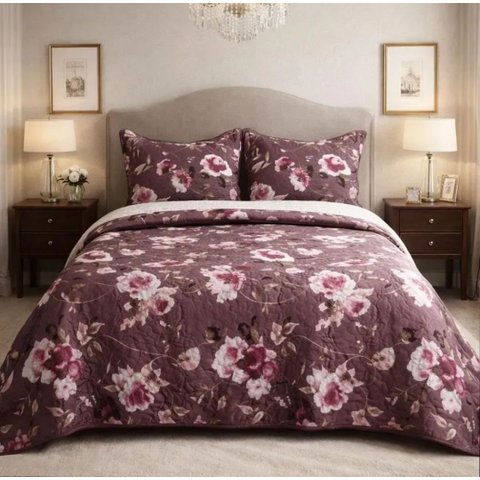 Colcha King Evolution Patchwork Camesa de 2,80 m X 2, 60m.