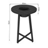Mesa Bistrô Champanheira para Área Gourmet e Varanda Alumínio Preta/preta - 2