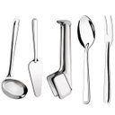 Ver imagem 1 de Jogo De 5 Talheres Para Servir Conjunto Utensílios Cozinha Taumer Inox