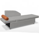 Ver imagem 5 de Sofá Cama Solteiro 1 Lugar com Baú Divã Bouclê Multifuncional Divã Quarto Hóspedes 195cm:Bouclê Cinz