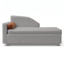 Ver imagem 4 de Sofá Cama Solteiro 1 Lugar com Baú Divã Bouclê Multifuncional Divã Quarto Hóspedes 195cm:Bouclê Cinz