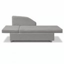 Ver imagem 6 de Sofá Cama Solteiro 1 Lugar com Baú Divã Bouclê Multifuncional Divã Quarto Hóspedes 195cm:Bouclê Cinz