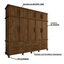 Ver imagem 3 de Guarda-Roupa 10 Portas e 12 Gavetas Nicolau Malbec - Gran Belo