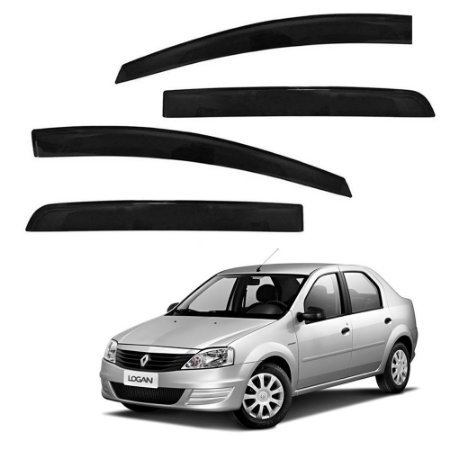 Calha de Chuva Renault Logan 2007 a 2013 4P Ecoflex logan_ant - 1