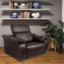 Ver imagem 6 de Poltrona Decorativa Retrátil e Reclinável Affection Couro Marrom - Gran Belo