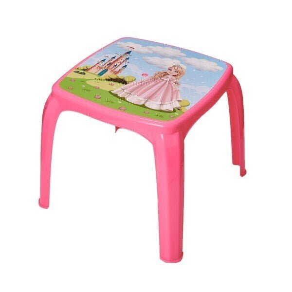 Kit Mesa Mesinha Infantil Rosa Decorada Princesa + 2 Cadeira - 2