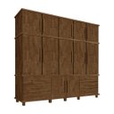 Ver imagem 1 de Guarda-Roupa 12 Portas 6 Gavetas e Sapateira Hawking Malbec - Gran Belo