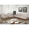 Sofá 2.10m com 2 Poltronas Decorativas Barcelona Evidence Linho Bege - 2