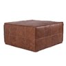 Puff Decorativo Freddie 82x82 Couro Mel - Gran Belo - 1