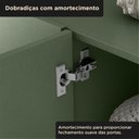 Ver mais imagens de Rack Sala 100% MDF para TV até 60 Polegadas com Pés em Metalon 164x54x40cm Verde