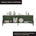Ver imagem 5 de Rack Sala 100% MDF para TV até 60 Polegadas com Pés em Metalon 164x54x40cm Verde