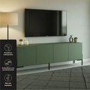 Ver imagem 3 de Rack Sala 100% MDF para TV até 60 Polegadas com Pés em Metalon 164x54x40cm Verde