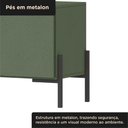 Ver imagem 6 de Rack Sala 100% MDF para TV até 60 Polegadas com Pés em Metalon 164x54x40cm Verde