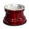 Comedouro Alto Gatos Alumínio Gastrobel - Vermelho Verniz - 1