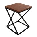 Ver imagem 2 de Banco em Ferro e Madeira Design Moderno para Sala de Estar Preto