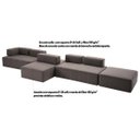 Ver imagem 3 de Sofá Decorativo 4 Módulos e 5 Encostos Happiness Linho Cinza - Gran Belo