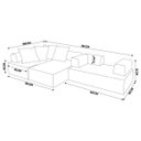 Ver imagem 2 de Sofá Decorativo 3 Módulos e 5 Encostos Happiness com 4 Almofadas Linho Cinza - Gran Belo