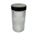 Ver imagem 2 de Pote Bon Gourmet Vidro Com Tampa Preta Label 11X22Cm 1,6L