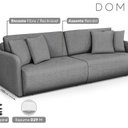 Ver imagem 5 de Sofá Retrátil e Reclinável 280cm Linho Domus