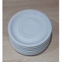 Ver imagem 6 de Kit Jogo Conjunto 6 Pires P/ Xícaras de Café e Chá - Porcelana Branca