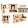 Kit Higiene 8pcs Urso Rei- 3d - Mdf Cru Desmontado com Placa - 1