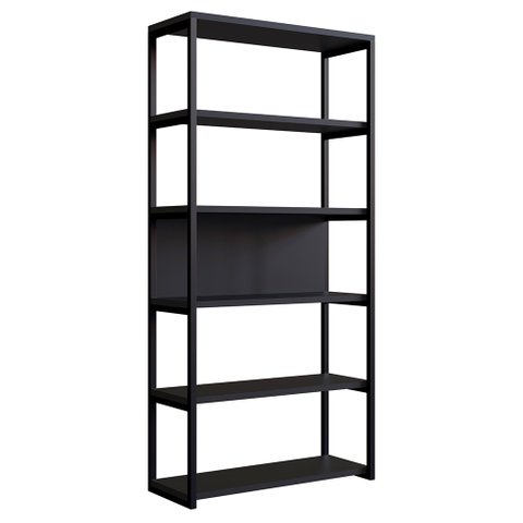 Estante Oxford 120x35cm - Preta Mettamobili