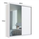 Ver imagem 3 de Guarda Roupa Solteiro com Espelho 2 Portas de Correr Rc2006 Emovell