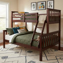 Ver mais imagens de Beliche Casal/solteiro de Madeira Pinus e Grade de Proteção Alta Qualidade