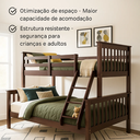 Ver imagem 5 de Beliche Casal/solteiro de Madeira Pinus e Grade de Proteção Alta Qualidade