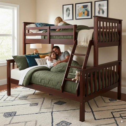 Beliche Casal/solteiro de Madeira Pinus e Grade de Proteção Alta Qualidade