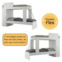 Ver imagem 3 de Conjunto Quarto Beliche com Colchão/escrivaninha Multimóveis Mp4227 Branco/rustic