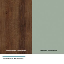 Armário de Cozinha Completa de Canto com 8 Peças e Tampo Jade Luciane Móveis - 6
