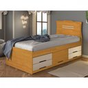 Ver imagem 1 de Cama Solteiro com Colchão 88 Espuma D33 Cinamomo Off White