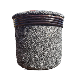 Vaso de Barro Areia Terrilho 16cm:Mesclado