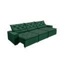Ver imagem 1 de Sofá Monaco Retratil e Reclinavel 3,52 Mts Suede Verde Sd Estofados
