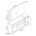 Ver imagem 4 de Rack com Painel para TV até 50 Polegadas Goya Premium Caemmun