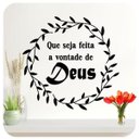 Ver imagem 1 de Adesivo Parede Frase Seja Feita Vontade Deus 4