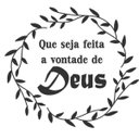Ver imagem 4 de Adesivo Parede Frase Seja Feita Vontade Deus 4