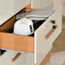 Ver imagem 6 de Guarda Roupa 6 Portas com 3 Gavetas e Chave Linha Mumbai Branco