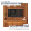 Ver imagem 4 de Painel Rack para TV até 75 Polegadas 3 Gavetas 234CMX250CM Ripado com LED 100% MDF Apolo